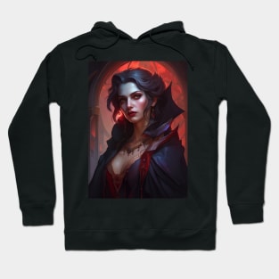 Beautiful Seductive Vampire Lady Hoodie